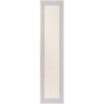 Lucia Classic Diamond Border Indoor/outdoor Area Rug
